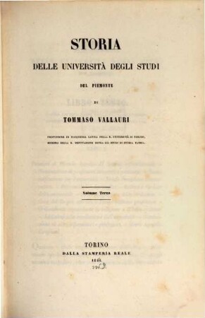 Storia delle università, degli studi del Piemonte. 3