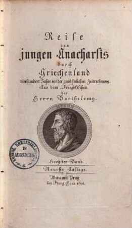 Reise des jungen Anacharsis durch Griechenland vierhundert Jahre vor der gewöhnlichen Zeitrechnung, 6
