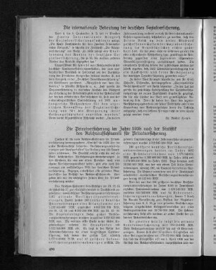 Die internationale Bedeutung der deutschen Sozialversicherung