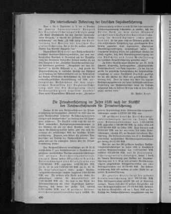 Die internationale Bedeutung der deutschen Sozialversicherung