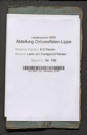 Erblasser: Rüter, Louise Wilhelmine, geb. Marpe: