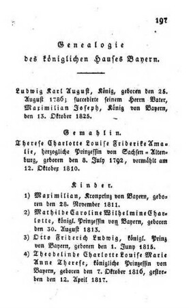 Genealogie des koeniglichen Hauses Bayern