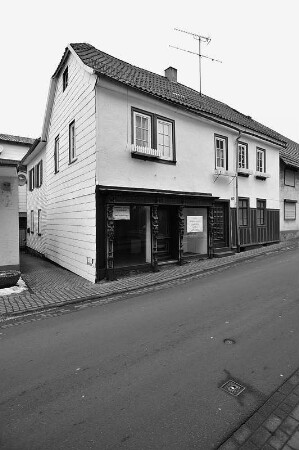 Ehem. Möbelschreinerei Grandhomme (Fachwerkhaus); Schotten, Vogelsbergstraße 150