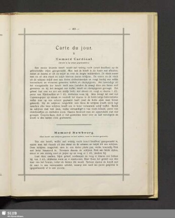 Carte du jour