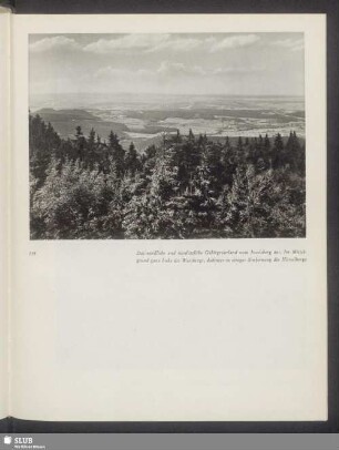 Das nördliche und nordöstliche Gebirgsvorland vom Inselsberg aus