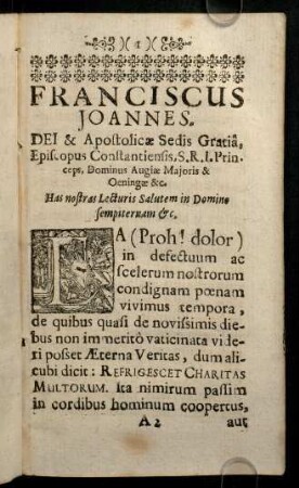 1-5, Franciscus Joannes. Dei & ...