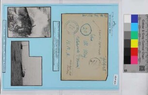 Privat-Feldpostbrief von Kommando 13. U-Flottille, Schiffsname/Landeinheit: U-703, Feldpostnr. 25617; Frankatur, Mi.-Nr.: [Keine]; Poststempel: Feldpost b 12.6.44; Nebenstempel: in blau: Dienststelle Feldpost-Nr. M 40499