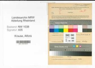 Entnazifizierung Alfons Krause , geb. 04.08.1896 (Fleischer)