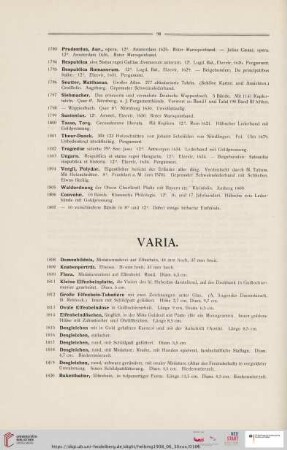 Varia (Nr. 1808 - 1861)