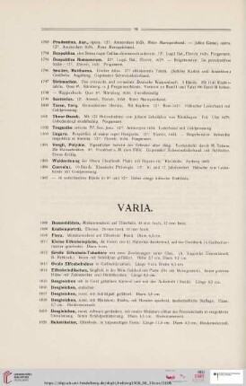 Varia (Nr. 1808 - 1861)