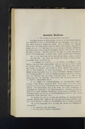 Koloniale Probleme.
