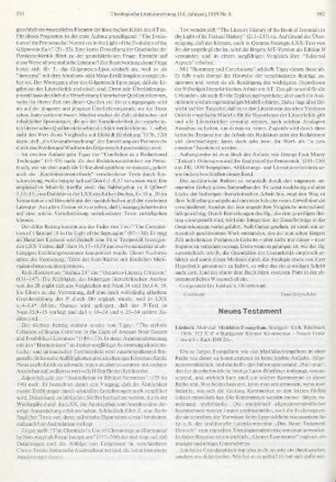 592-593 [Rezension] Limbeck, Meinrad, Matthäus-Evangelium