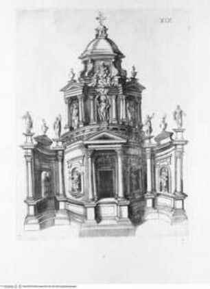 Regola de' Cinque Ordini d'Architettura (polygl.). Di M. Giacomo Barozzio da Vignola. Con la nuova aggionta di Michael-Angelo Buonaroti., Tafel XIX (Folio 68): ..., Detail