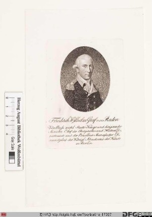 Bildnis Friedrich Wilhelm von Reden (1786 Graf)