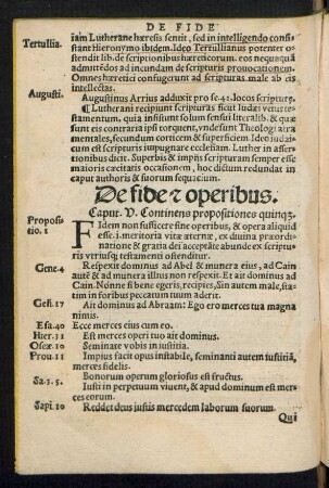 De fide et operibus. Caput. V.