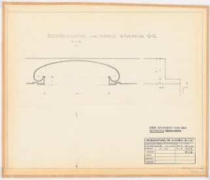 Reichsluftfahrtministerium, Berlin: Eingangshalle Q1L, Windfang (Deckenbeleuchtung): Schnitt 1:10