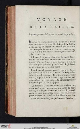 Voyage de la raison
