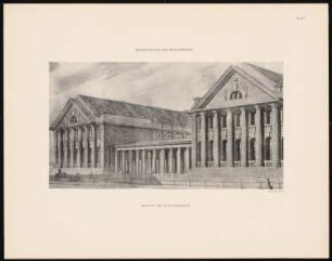 Pergamon-, Deutsches und Vorderasiatisches Museum auf der Museumsinsel, Berlin: Ansicht am Kupfergraben (aus: Museum im Werden)