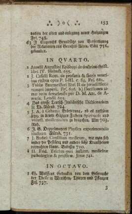 In Quarto. - In Octavo.