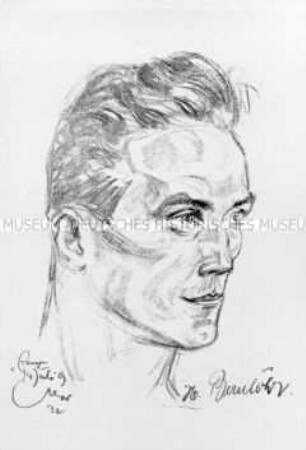 Bildnis des Boxers Hans Bernlöhr