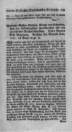 Geschichte Gustav Adolphs, Königs von Schweden. Bd.1.,Abt.1.