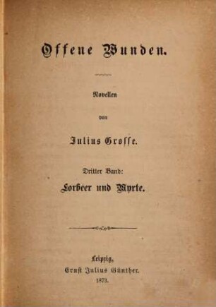 Offene Wunden : Novellen, 3.