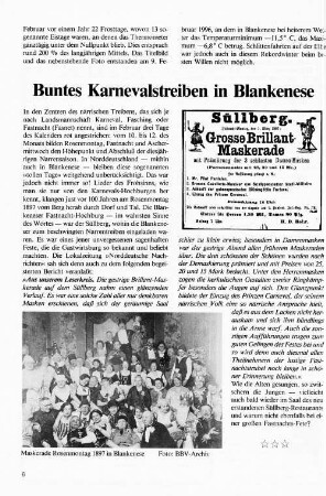 Buntes Karnevalstreiben in Blankenese