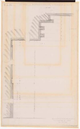 Reichsluftfahrtministerium, Berlin: Kasse L2 (EG), Decken und Wände (Vorraum): Detail [1:1]