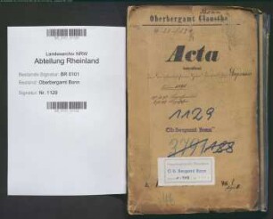 Stegemann; Hans Karsten Oskar, Bergassessor und ab 1907 Professor für Bergwissenschaften an der Technischen Hochschule Aachen; Prüfungs- u. Personalakten Band 1