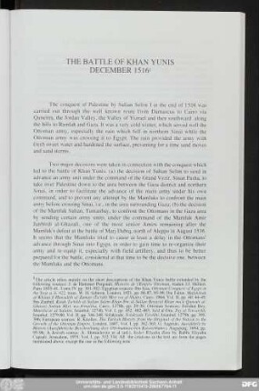 The Battle Of Khan Yunis December 1516