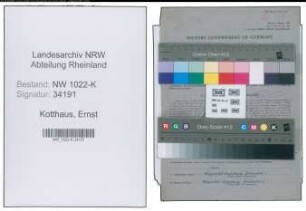 Entnazifizierung Ernst Kotthaus , geb. 13.06.1913 (Baeckermeister)