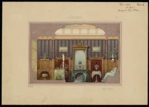 Boudoir Monatskonkurrenz Juni 1871: Wandansicht