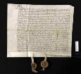 Taidingsbrief zwischen der Stadt Marbach, den Dörfern in der Hart einesteils, Wilhelm von Urbach zu Schaubeck und denen von Kleinbottwar andernteils, wegen eines Viehtriebs in die Hart.