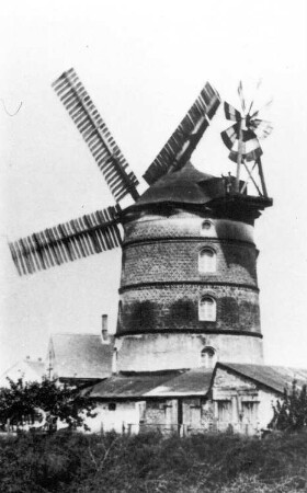 Mühlberg/Elbe. Turmholländer, vor 1945, Repro