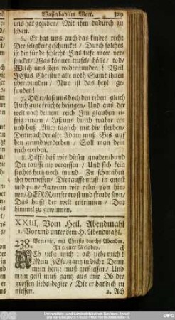 XXIII. Vom Heil. Abendmahl