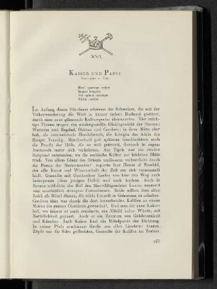 XVI. Kaiser und Papst