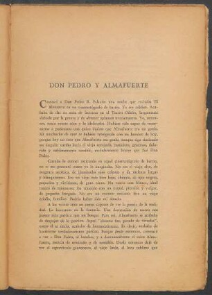 Don Pedro y Almafuerte