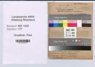 Entnazifizierung Paul Gruettner , geb. 08.07.1894 (Angestellter)