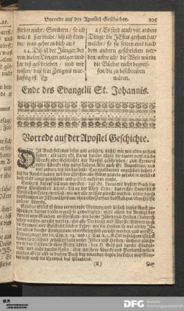 Der ander Theil des Evangelii St. Lucä. Von der Apostel-Geschichte.