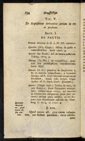 134-183, Tit. V. Sectio I.