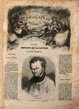 Mémoires d'un enfant de la Savoie, édition illustrée de 19 vignettes par Bertall