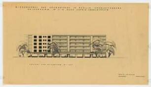 Wohnhäuser Kaiserdamm 10-12 / Sophie-Charlottenburg-Straße 73-74, Berlin-Charlottenburg: Ansicht 1:200