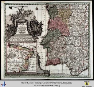 Portugalliae et Algarbiae Regna cum ... mappa Brasiliae Regnum …