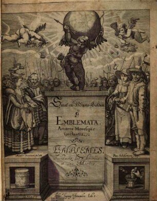Iacobi Catzii J.C. Silenus Alcibiadis sive Proteus : humanae vitae ideam, emblemate trifariam variato, oculis subjiciens, 1. Sinn- en Minne-Beelden : emblemata, amores moresque spectantia