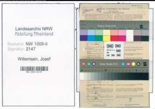 Entnazifizierung Josef Willemsen , geb. 22.08.1906 (Fabrikant)