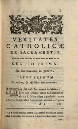 Veritates catholicae, 2