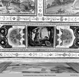 Kapellendekoration : Deckendekoration mit Szenen aus dem Alten Testament (Adam und Eva, Kain und Abel) : Brudermord