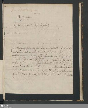 Nr. 44: Brief der Mutter Spohns [verw. Professor Dresde] an Böttiger, dat. Leipzig, 31.03.1825