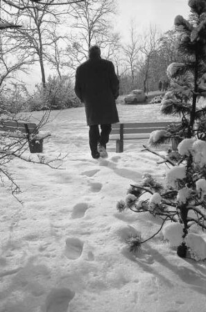 Neuschnee am Neujahrstag 1971