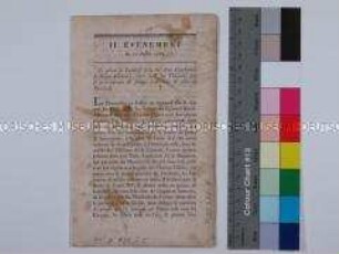 Gravures historiques des Jean-François Janinet - Bericht über die Selbstbewaffnung der Bürger zur Verteidigung gegen königliche Truppen